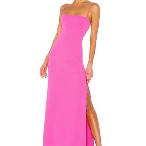superdown Hot Pink Spaghetti-Strap Maxi Dress XS